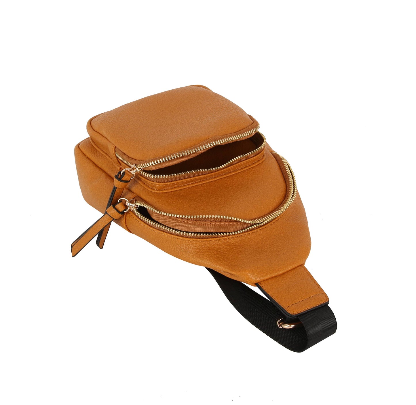 Women Sling Crossbody Bag - Brown or Cognac