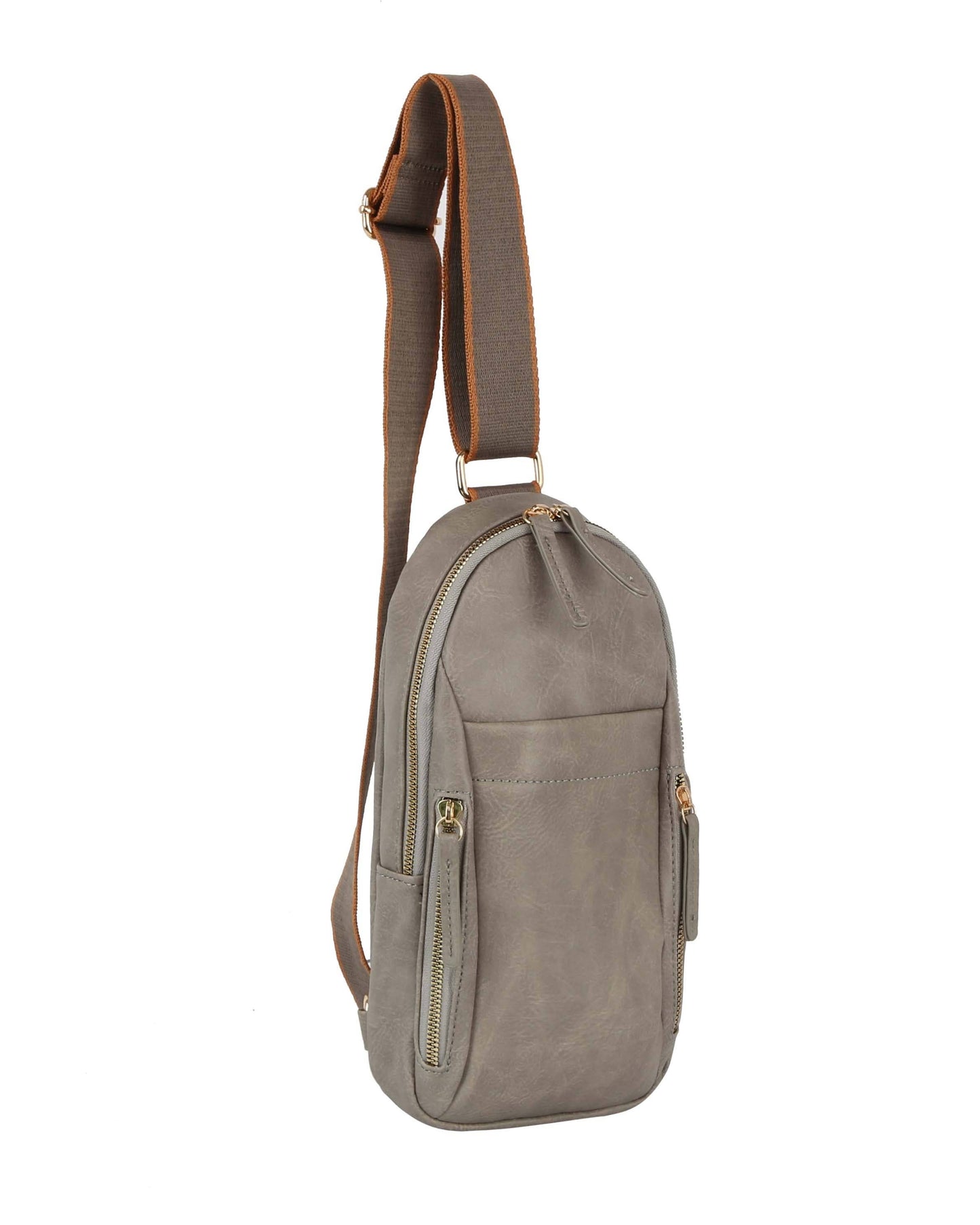 Multiple Zip Sling Bag - Multiple Colors