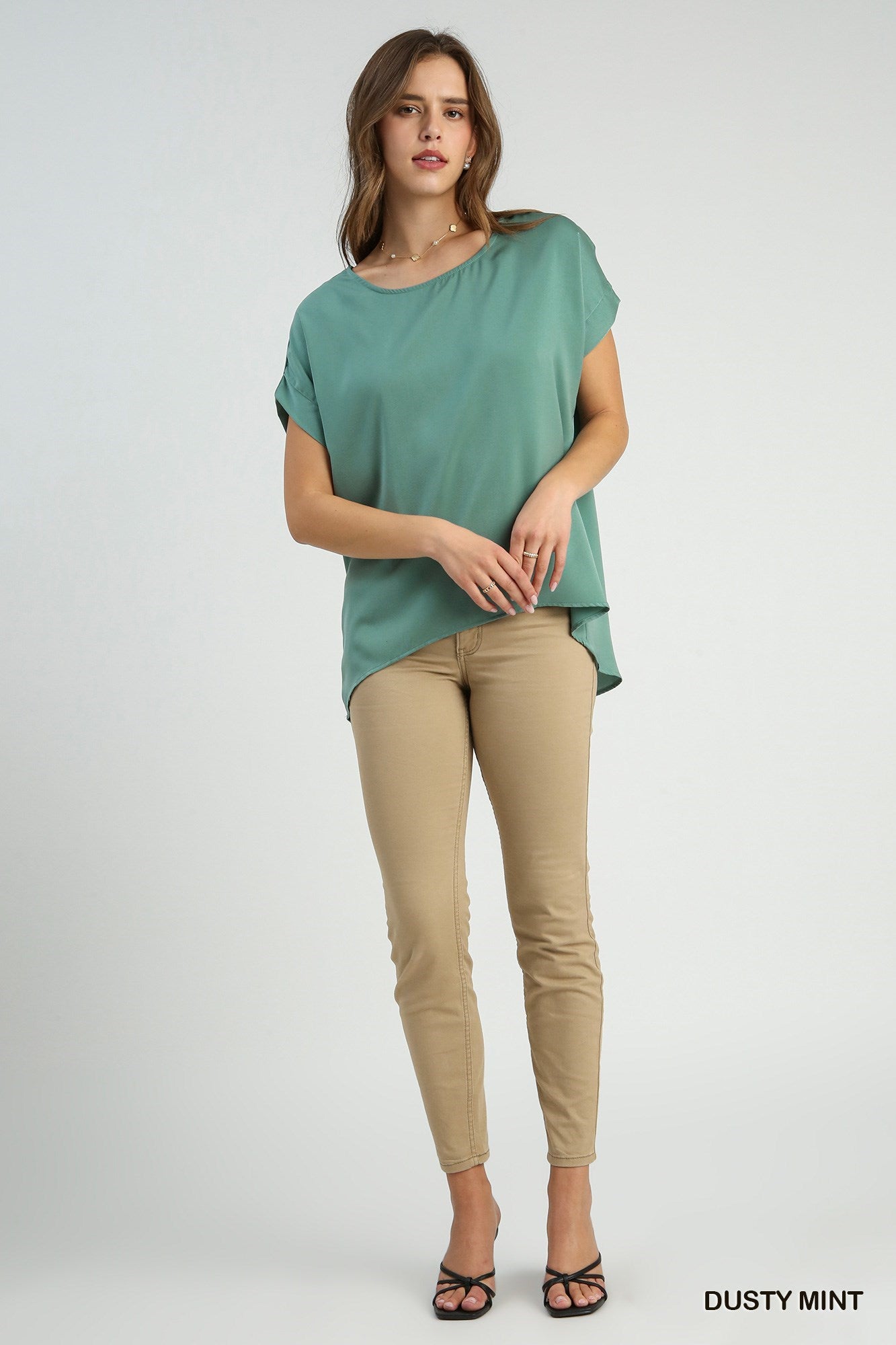 $10 Rack - Mint Short Sleeve Blouse
