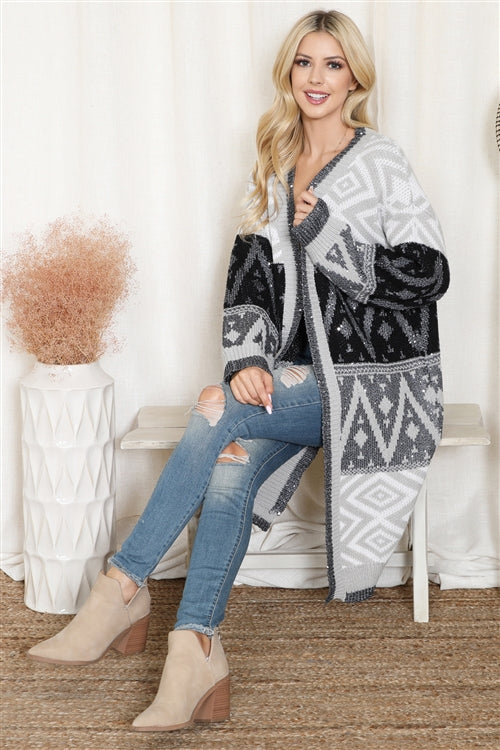 Sale - Thick Aztec Cardigan