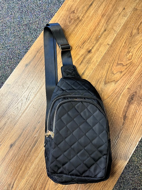 Quilted Sling Bag Shoulder Handbag