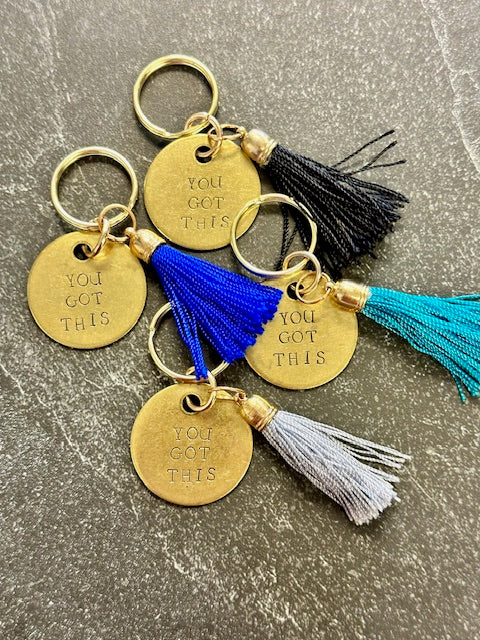 You Got This Hand Stamped Key Chain
