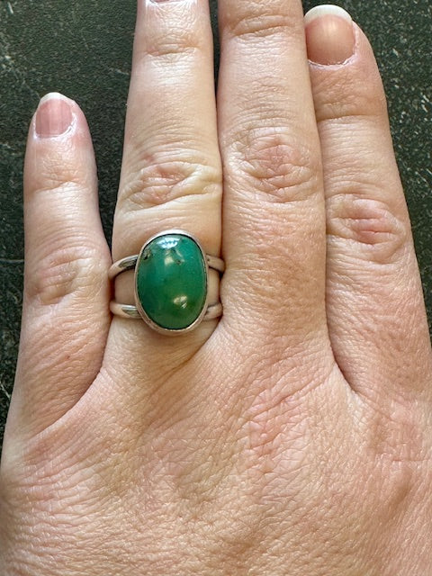 Vintage Sterling Silver Turquoise Ring