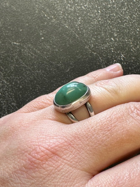 Vintage Sterling Silver Turquoise Ring