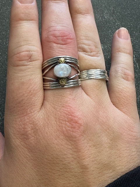 Vintage Sterling Silver Moonstone Ring
