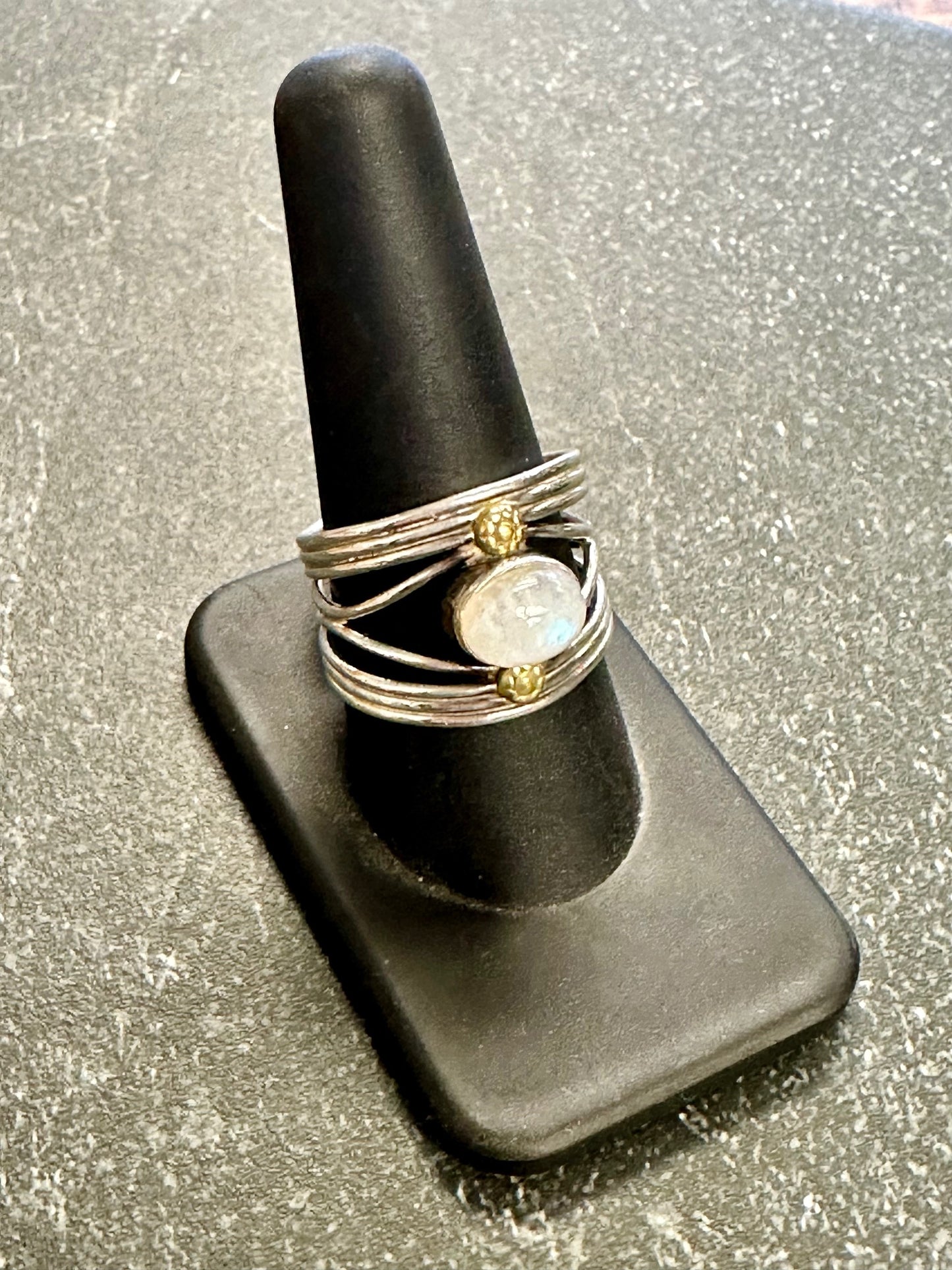 Vintage Sterling Silver Moonstone Ring