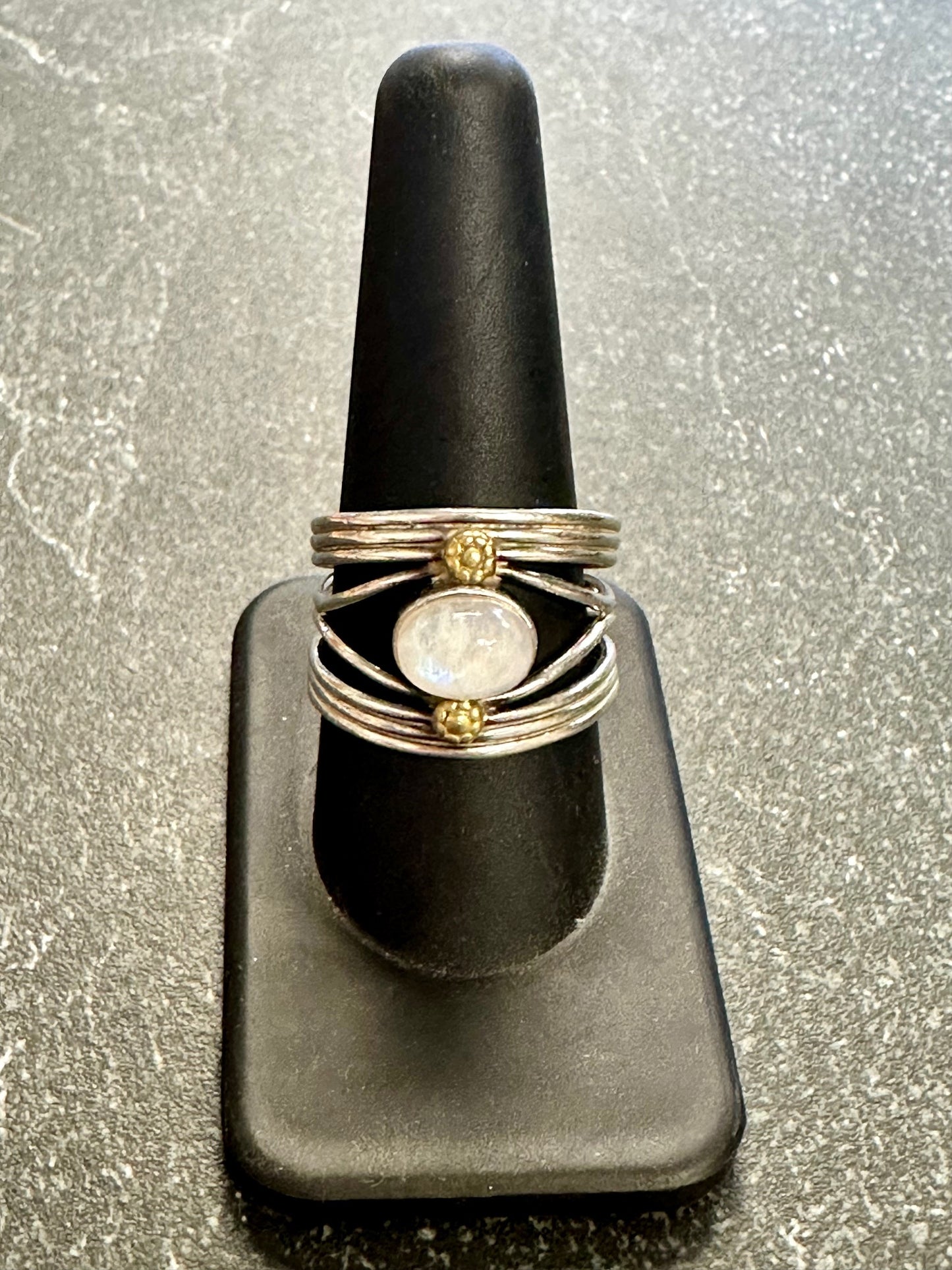 Vintage Sterling Silver Moonstone Ring
