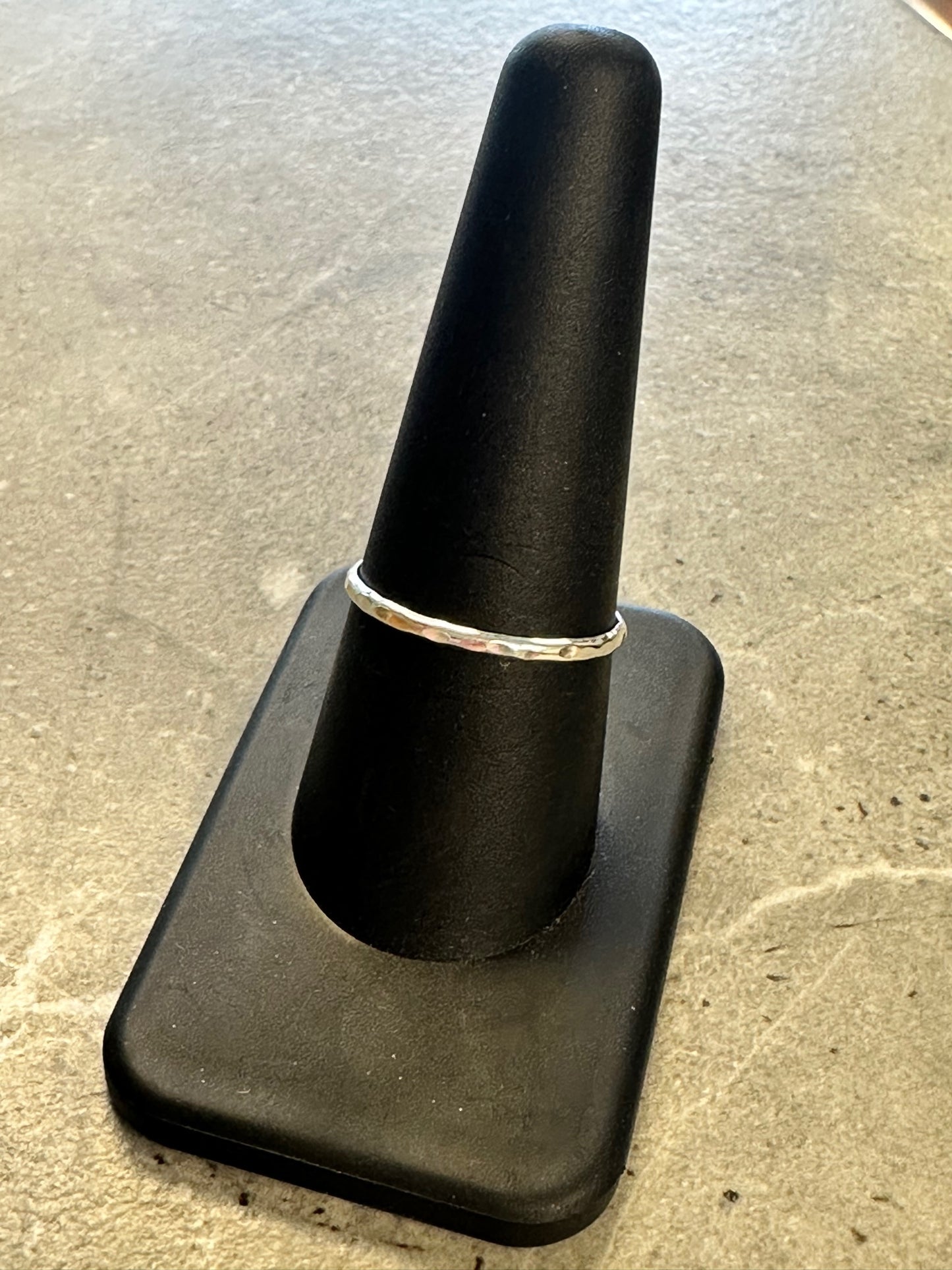 Hammered Sterling Silver Ring