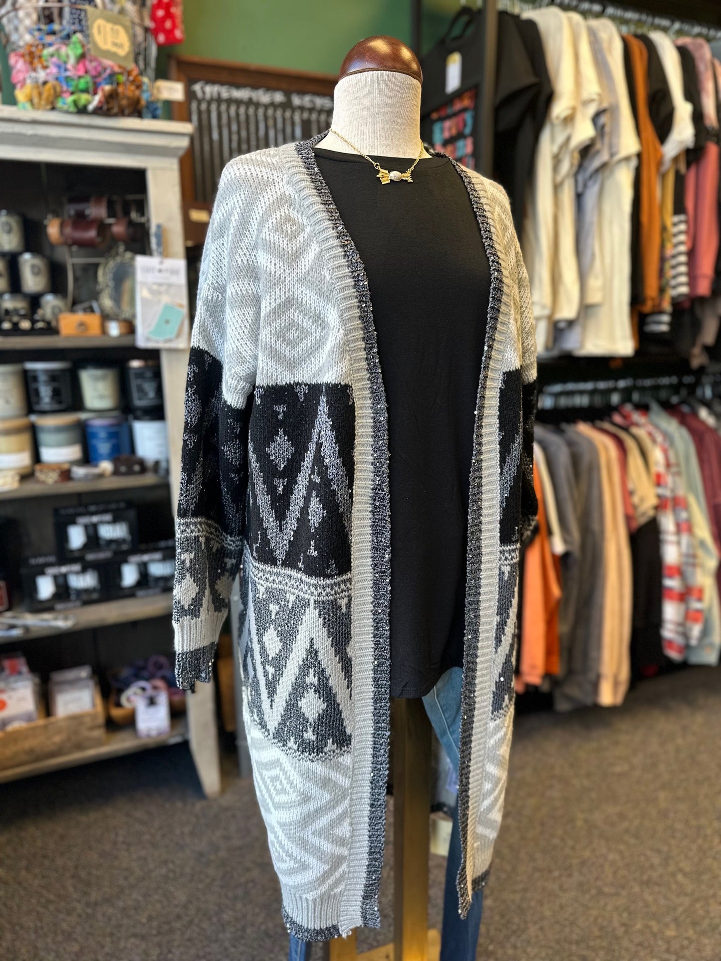 Sale - Thick Aztec Cardigan