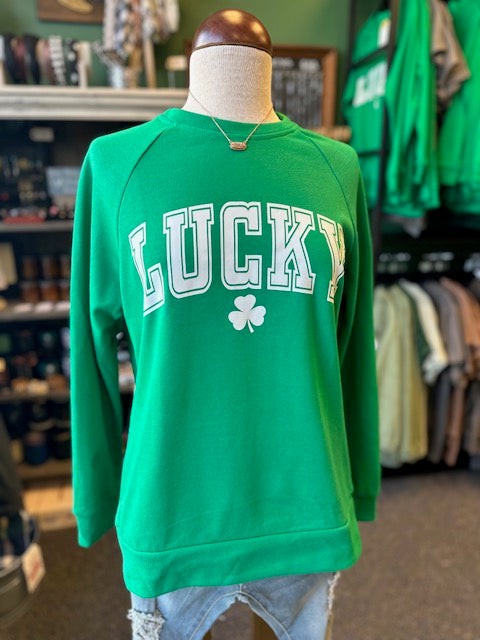 Sale - St Patrick's LUCKY Print Sweatshirt