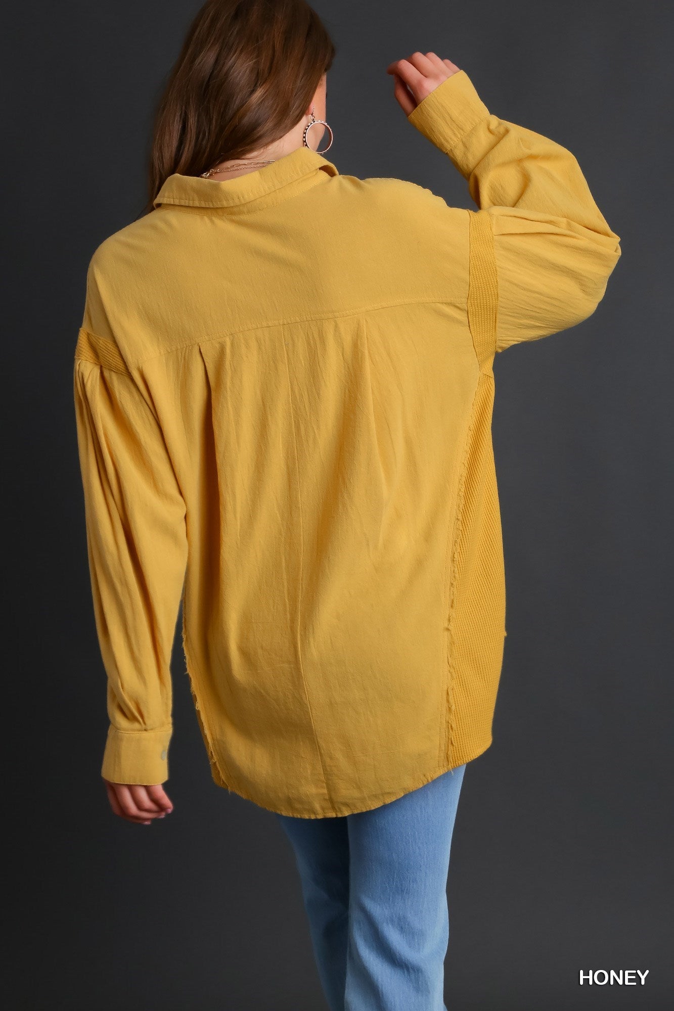 Honey Button Up Top