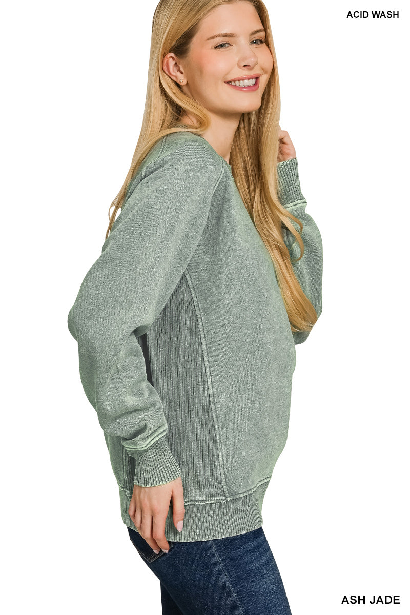 Ash Jade Side Rib Sweatshirt