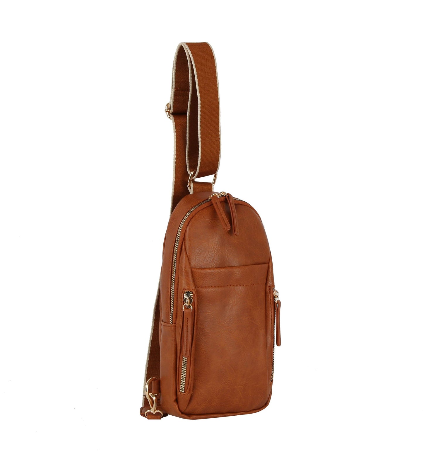 Multiple Zip Sling Bag - Multiple Colors