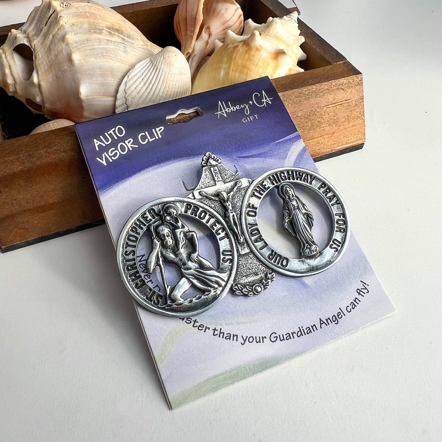 St Christopher & O L of Highway Visor Clip