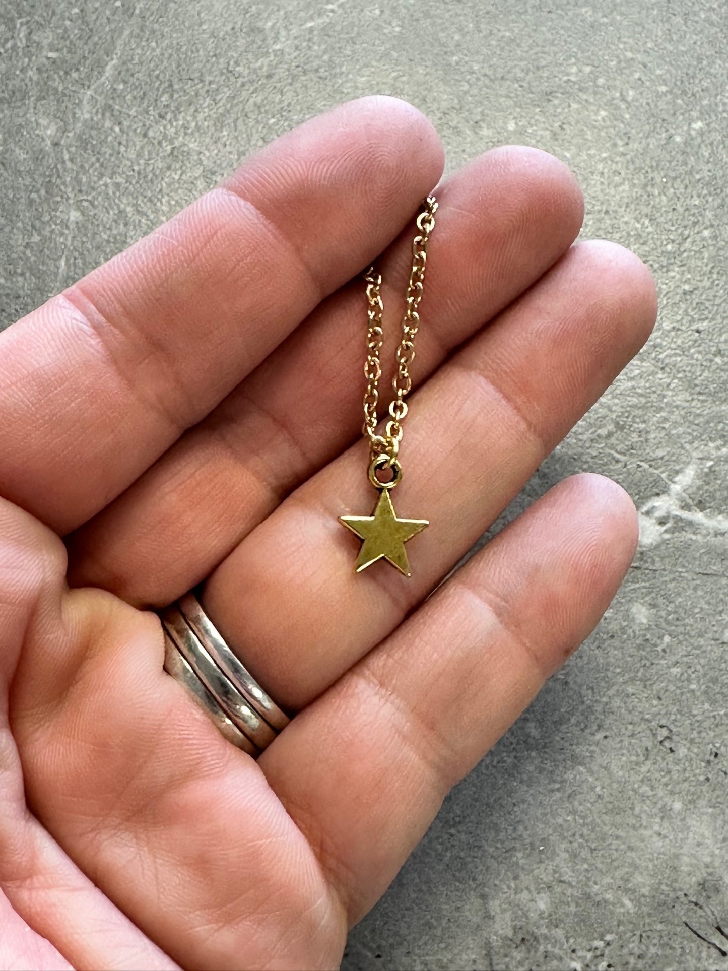 Small Star Charm Necklace