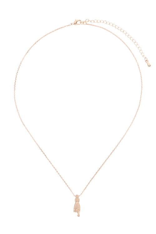 Boutique Crossed Fingers Necklace