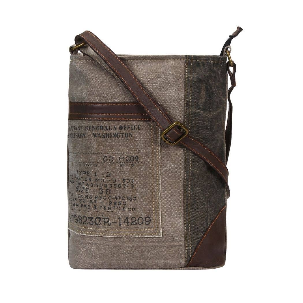 Identified Up-Cycled Canvas Women's Crossbody Bag