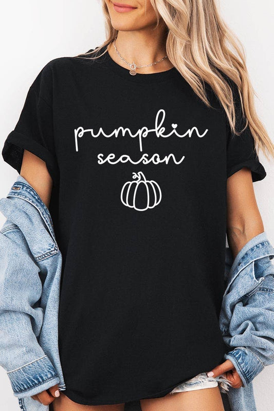 Sale - Pumpkin Season Graphic Heavy Cotton Tee
