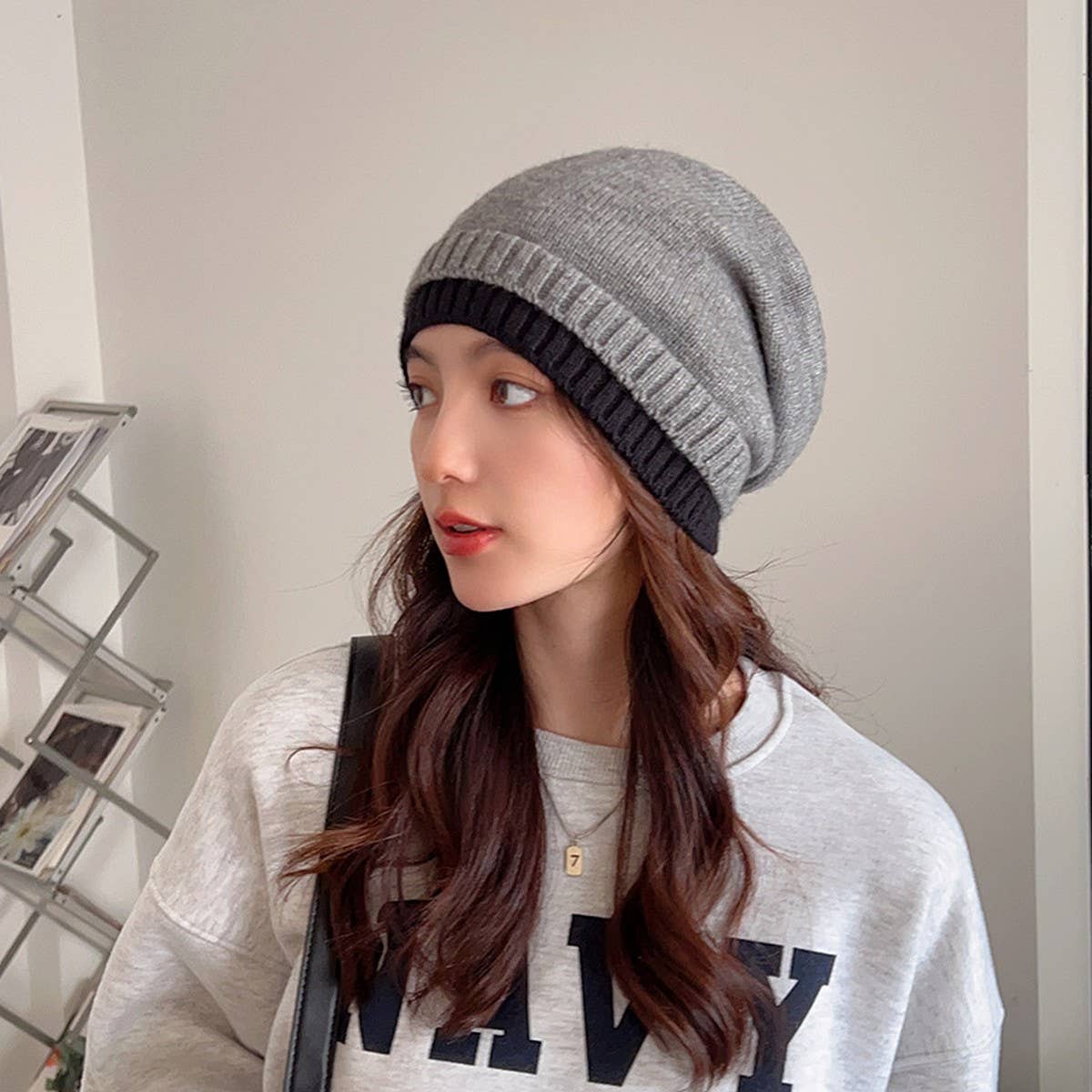 Winter Warm Knit Slouchy Beanie Hat