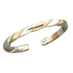 Adjustable Mixed Metal Rope Ring