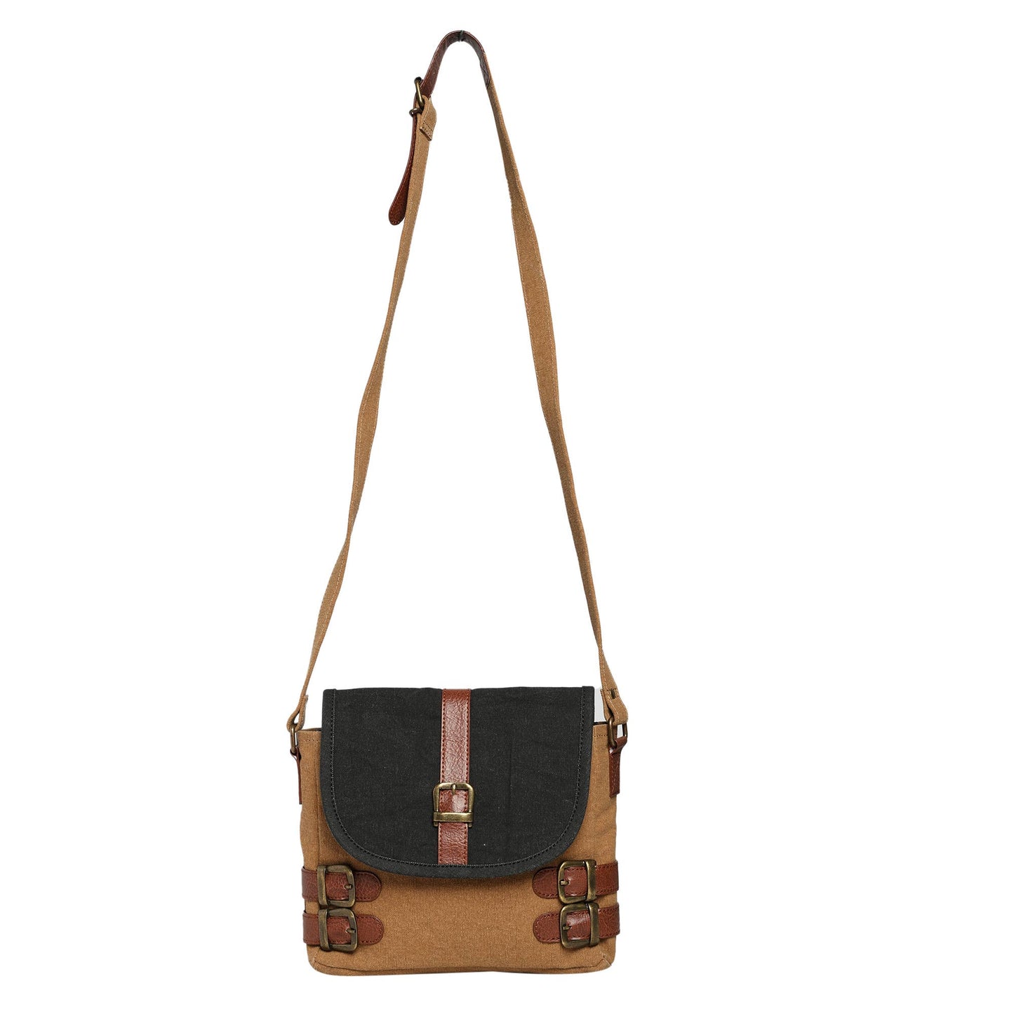 Buckled-up Brown Suger Crossbody
