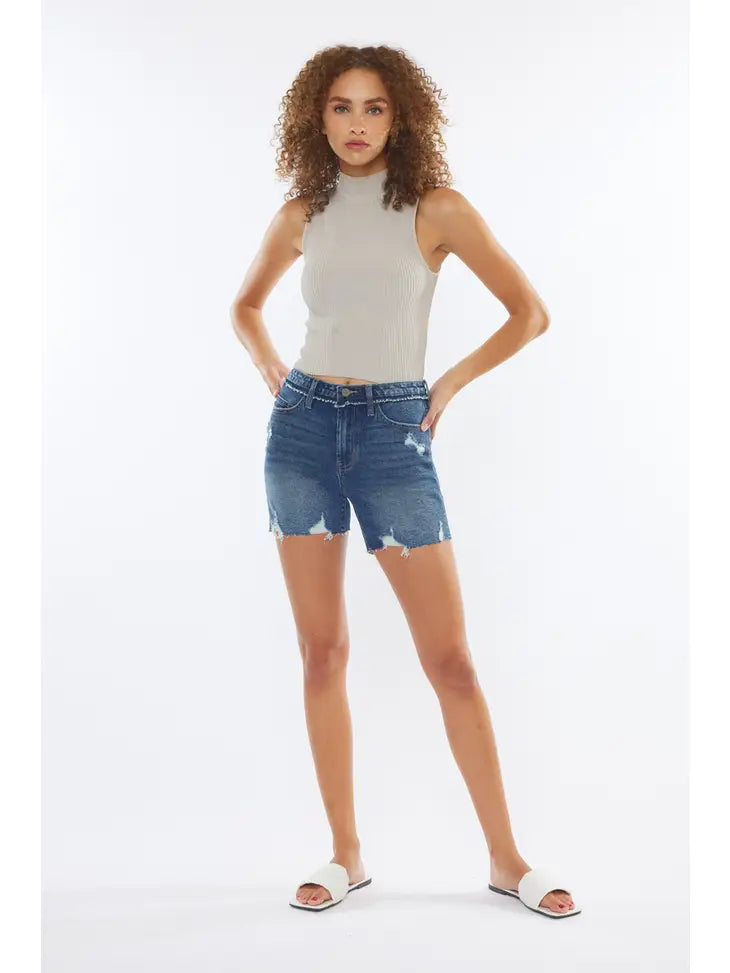 Sale- Dark Wash Kancan Shorts