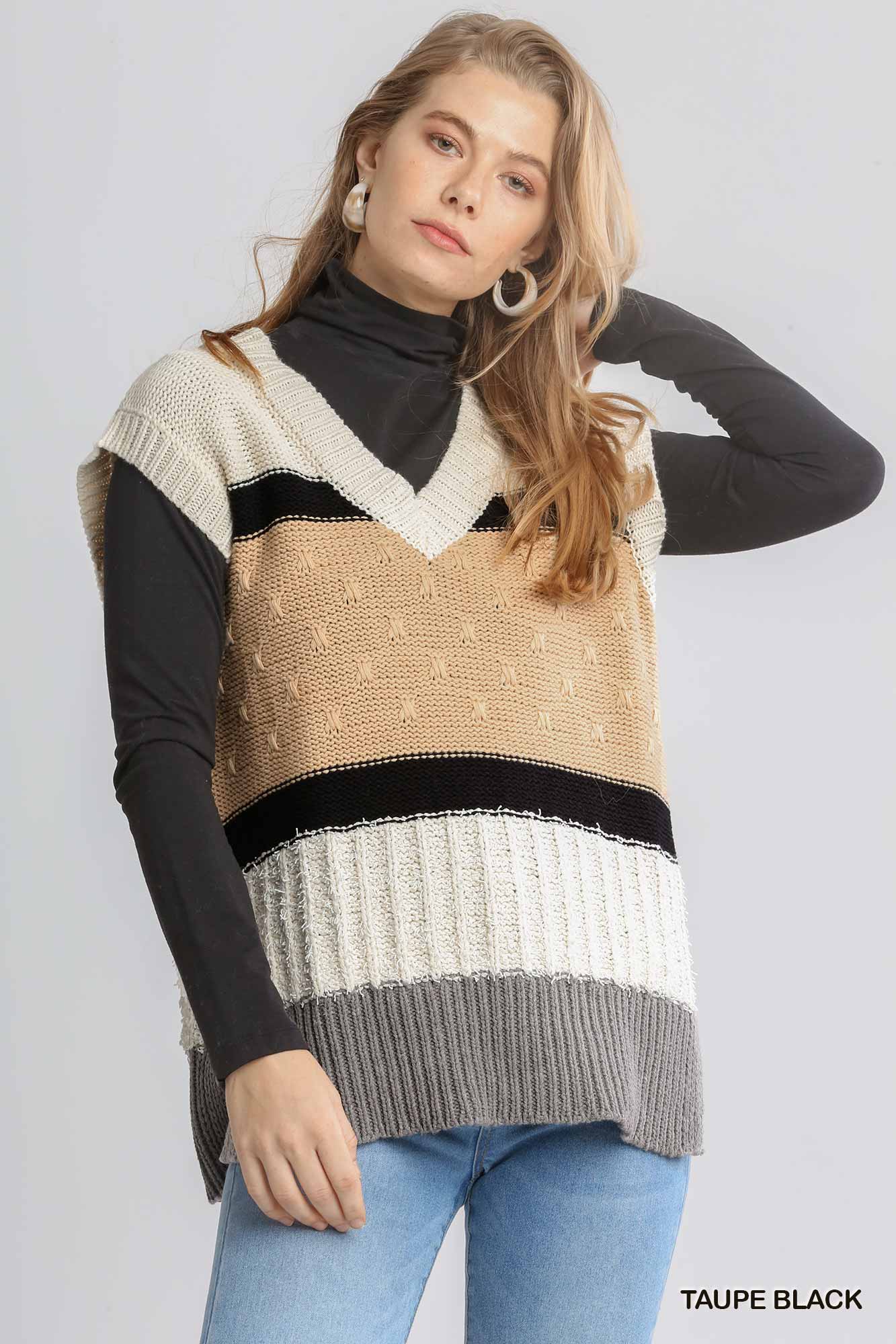 Taupe Sweater Vest