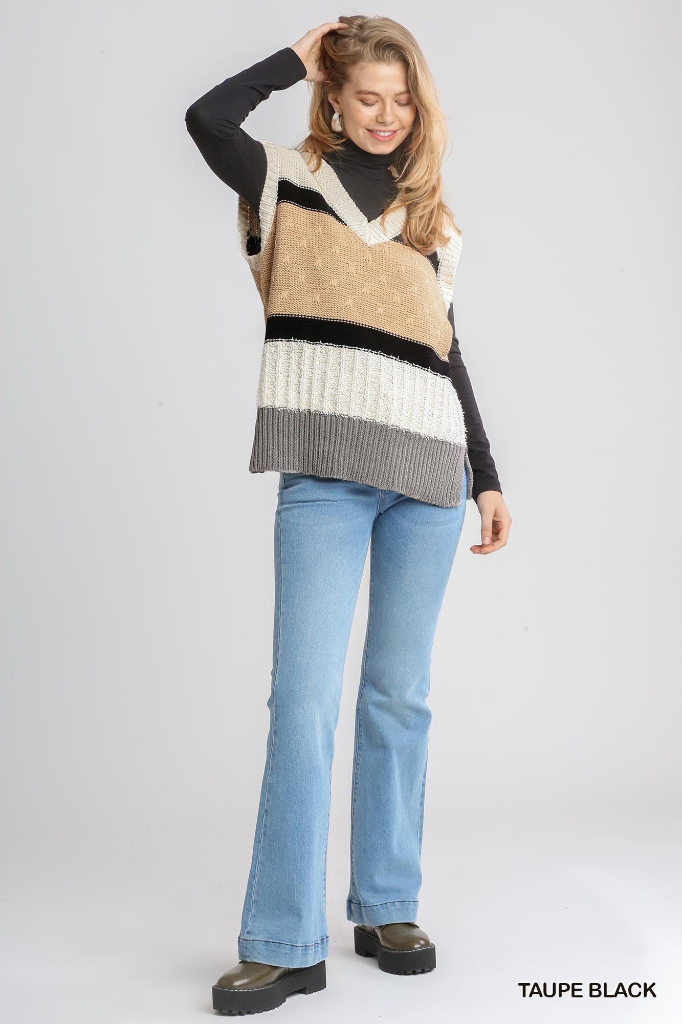 Taupe Sweater Vest