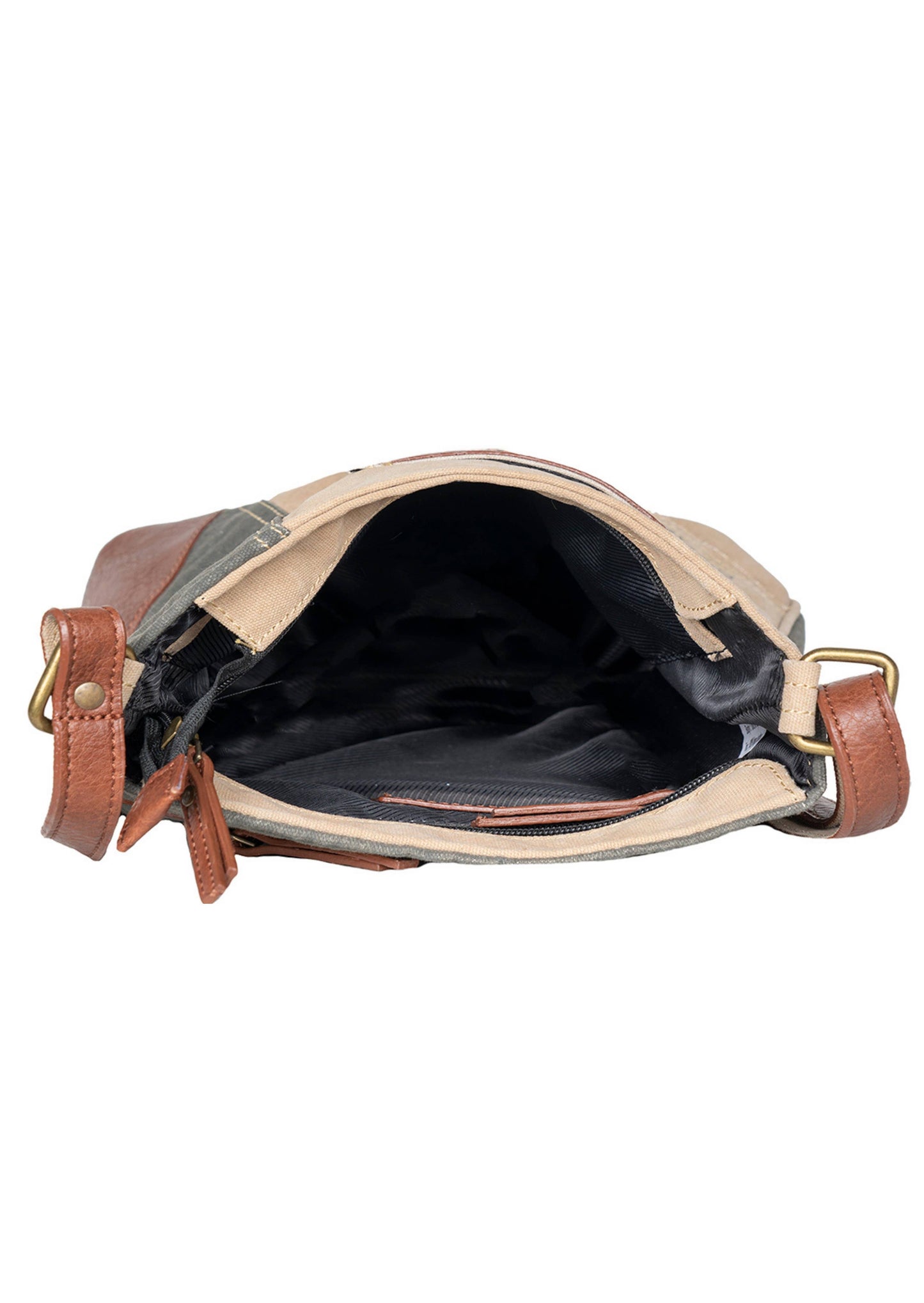 Identified Up-Cycled Canvas Crossbody