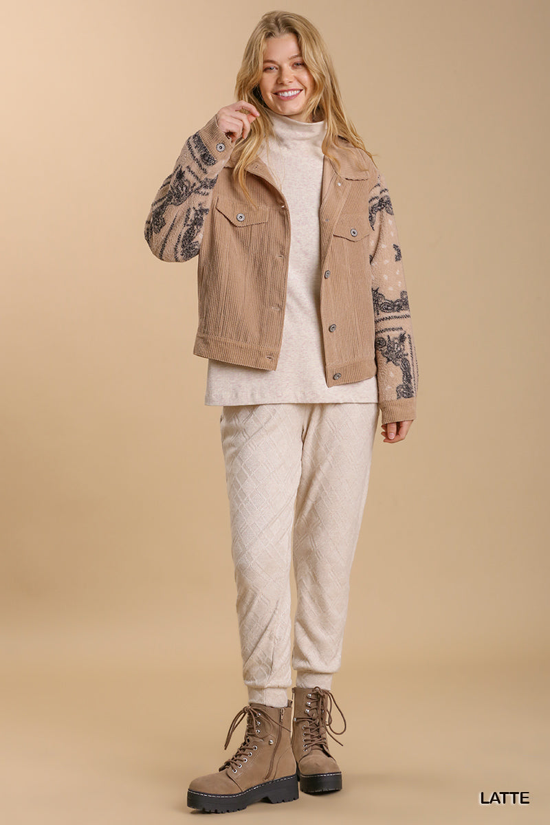 Sale - Latte Corduroy Shacket