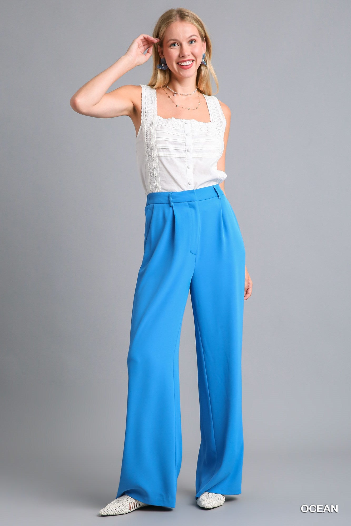 Ocean Wide Leg Trouser Pant