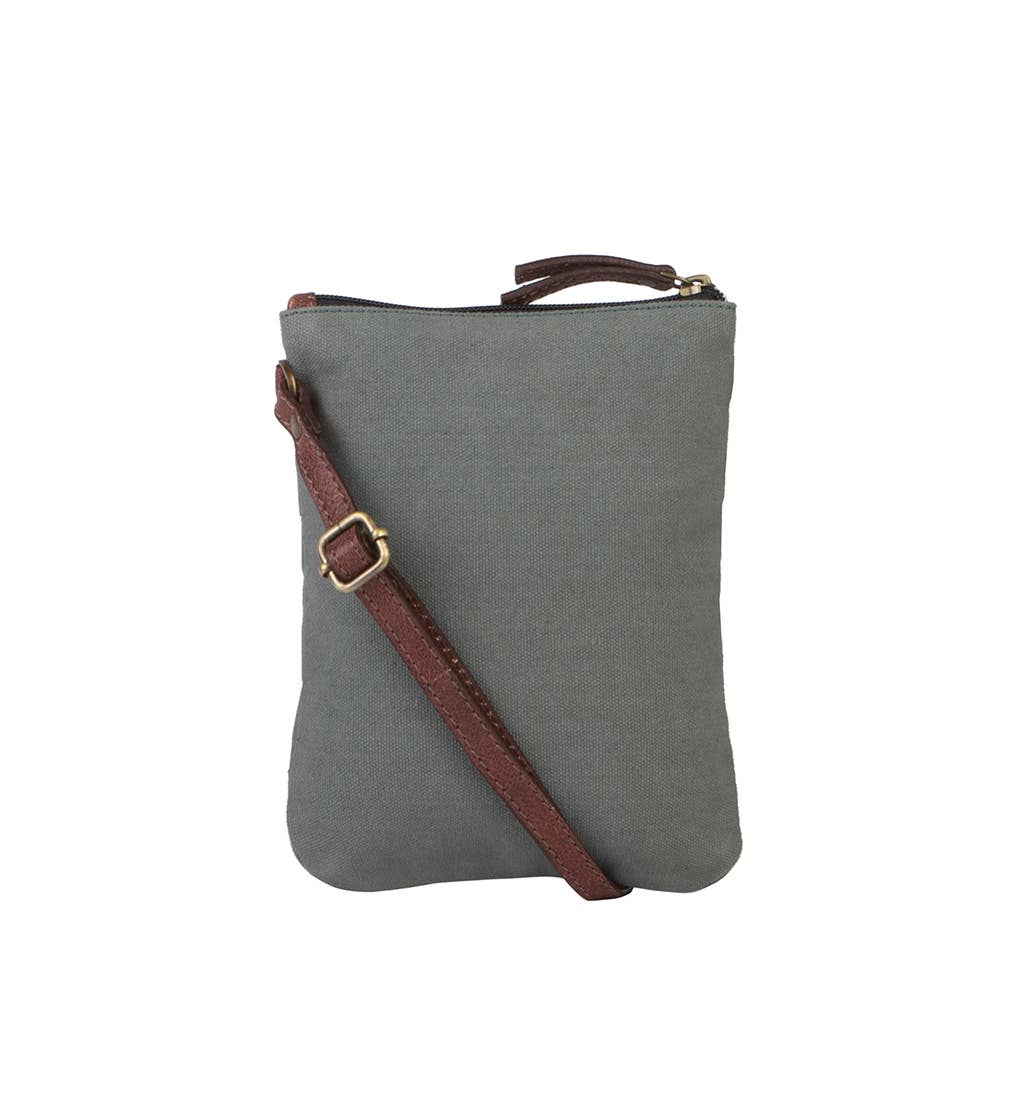 Ava Up-Cycled Canvas Women's Crossbody Bag