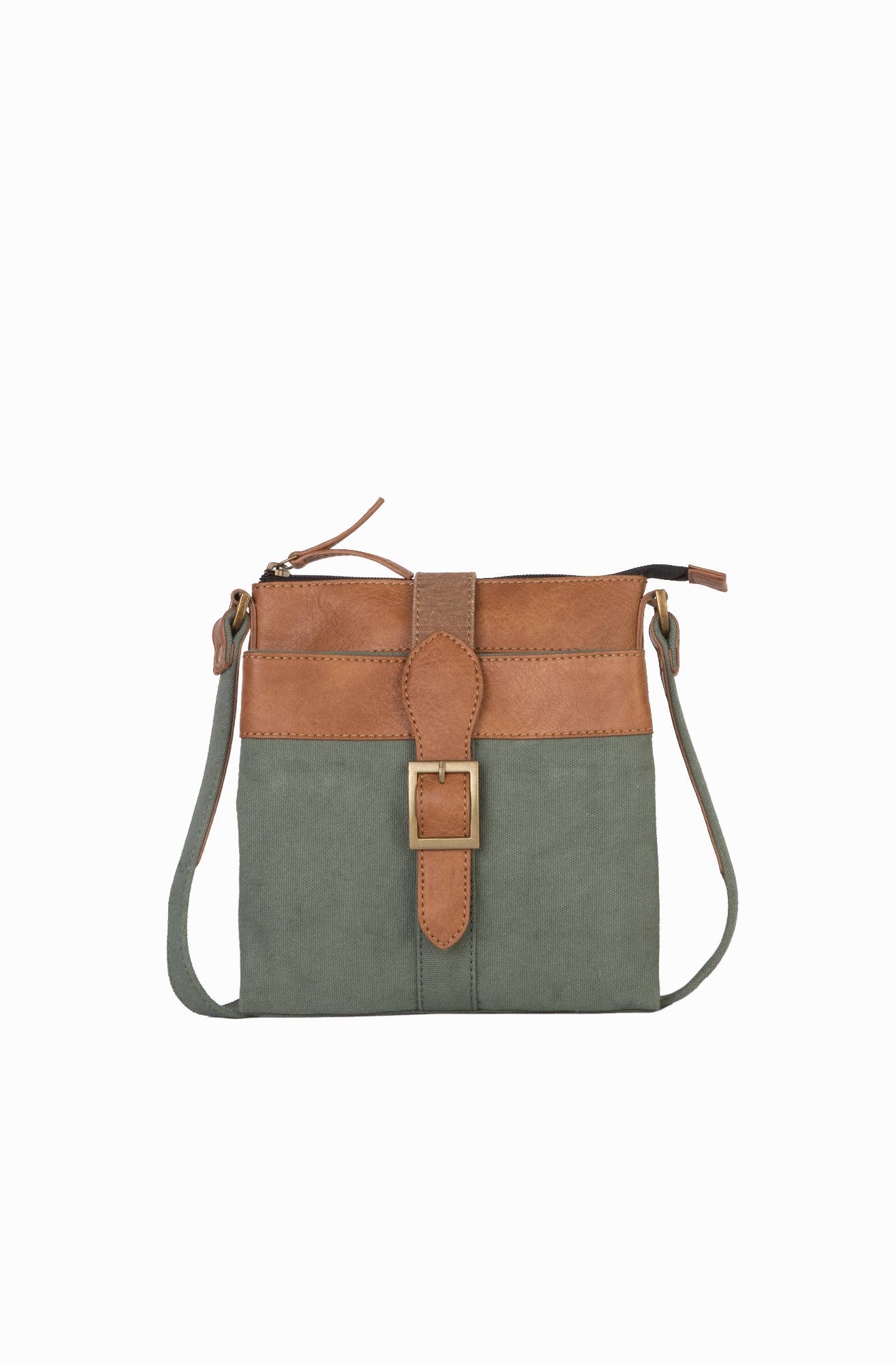 Intermix Up-Cycled Canvas Crossbody - Aegean