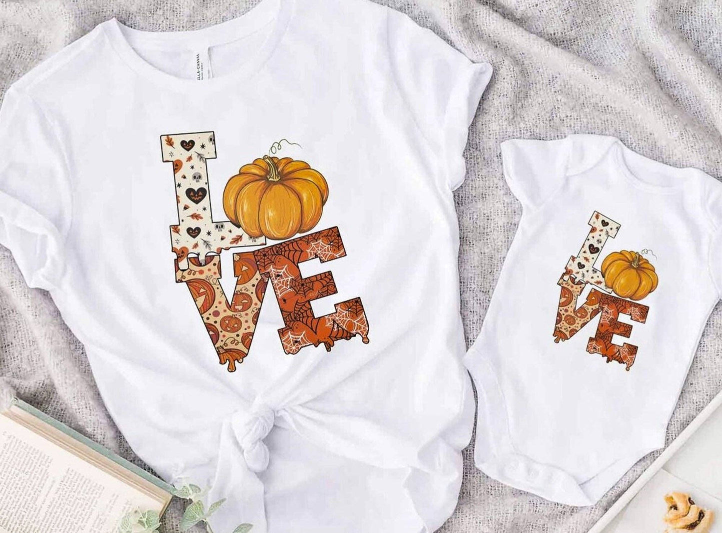 Sale - Love (Pumpkin & Fall Prints) Tee