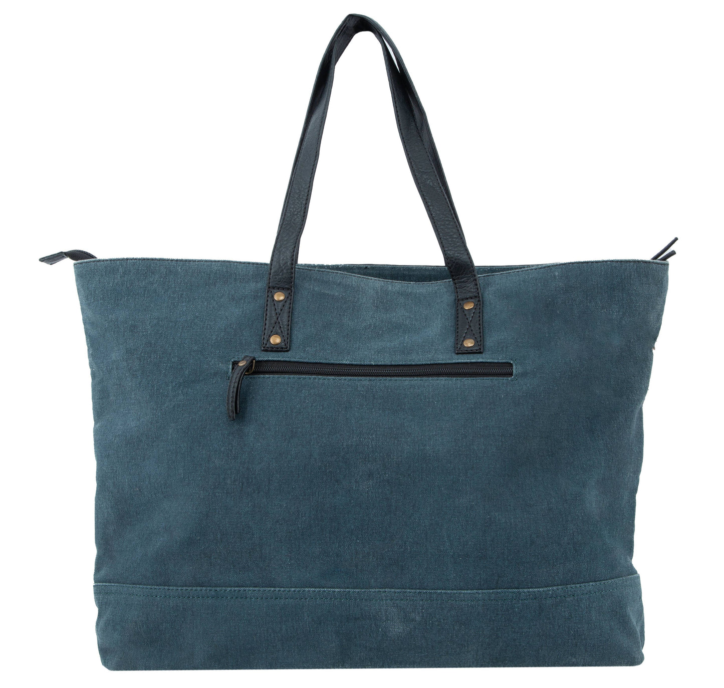 Medallion Up-Cycled Canvas and Durrie Tote