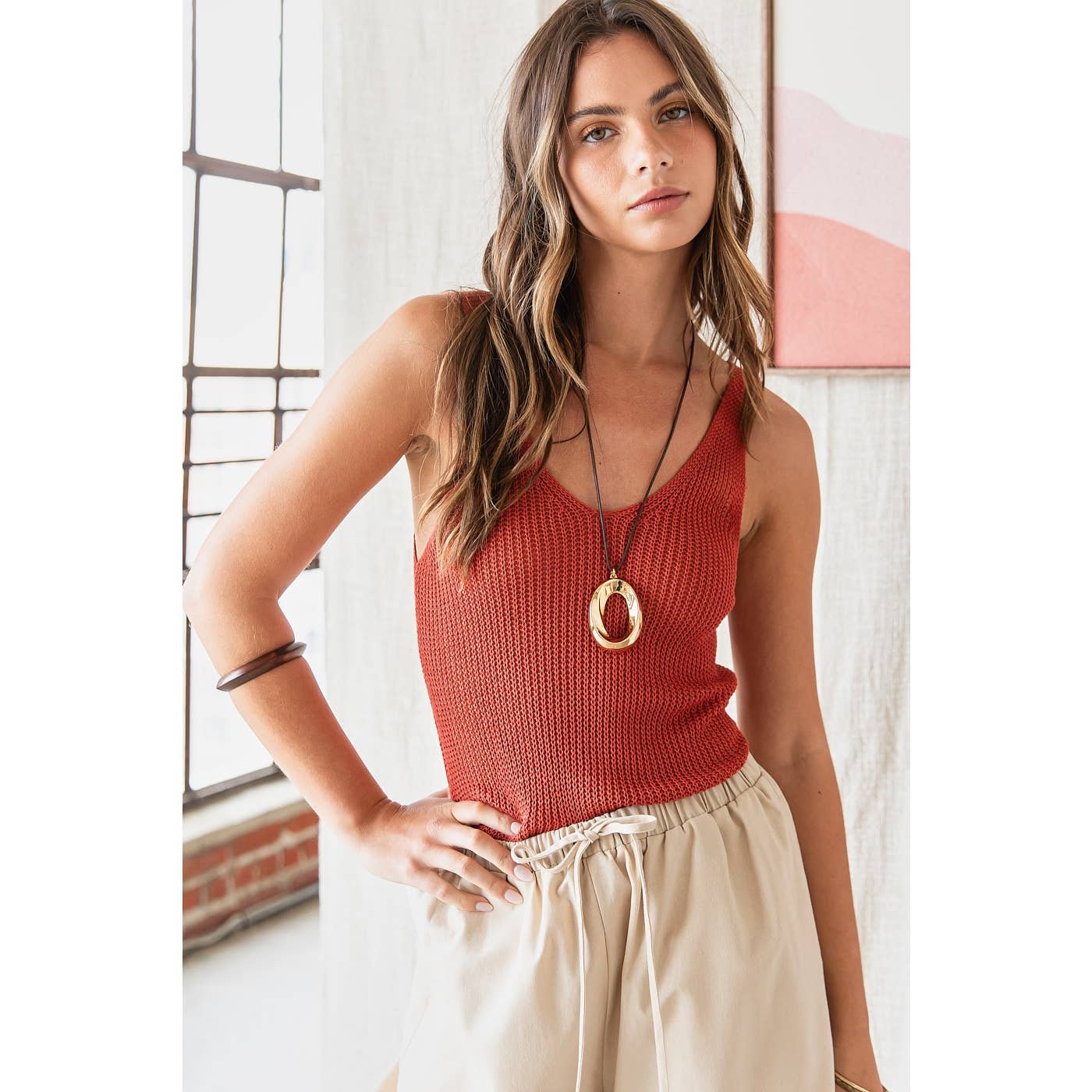 Sienna Sweater Tank Top