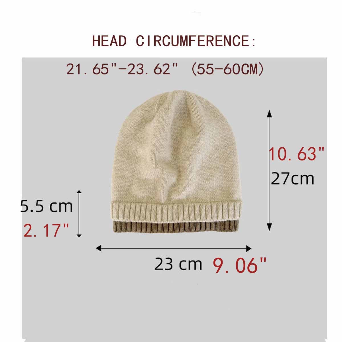 Winter Warm Knit Slouchy Beanie Hat