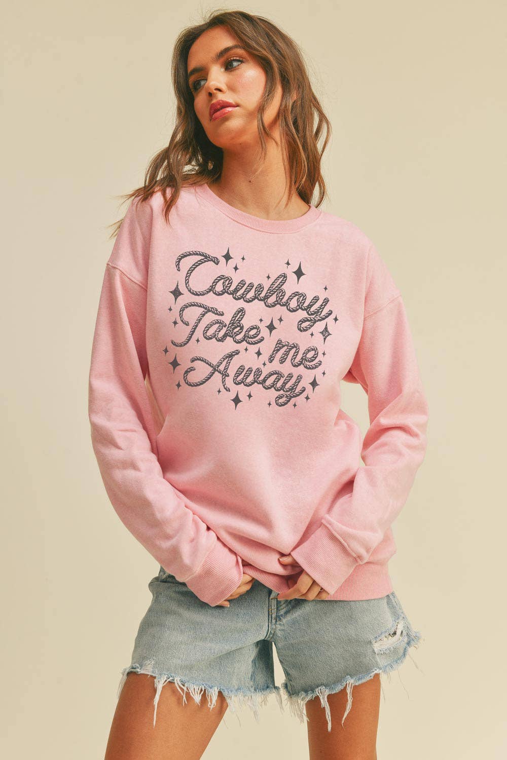 Cowboy Take Me Away Graphic Sweatshirt