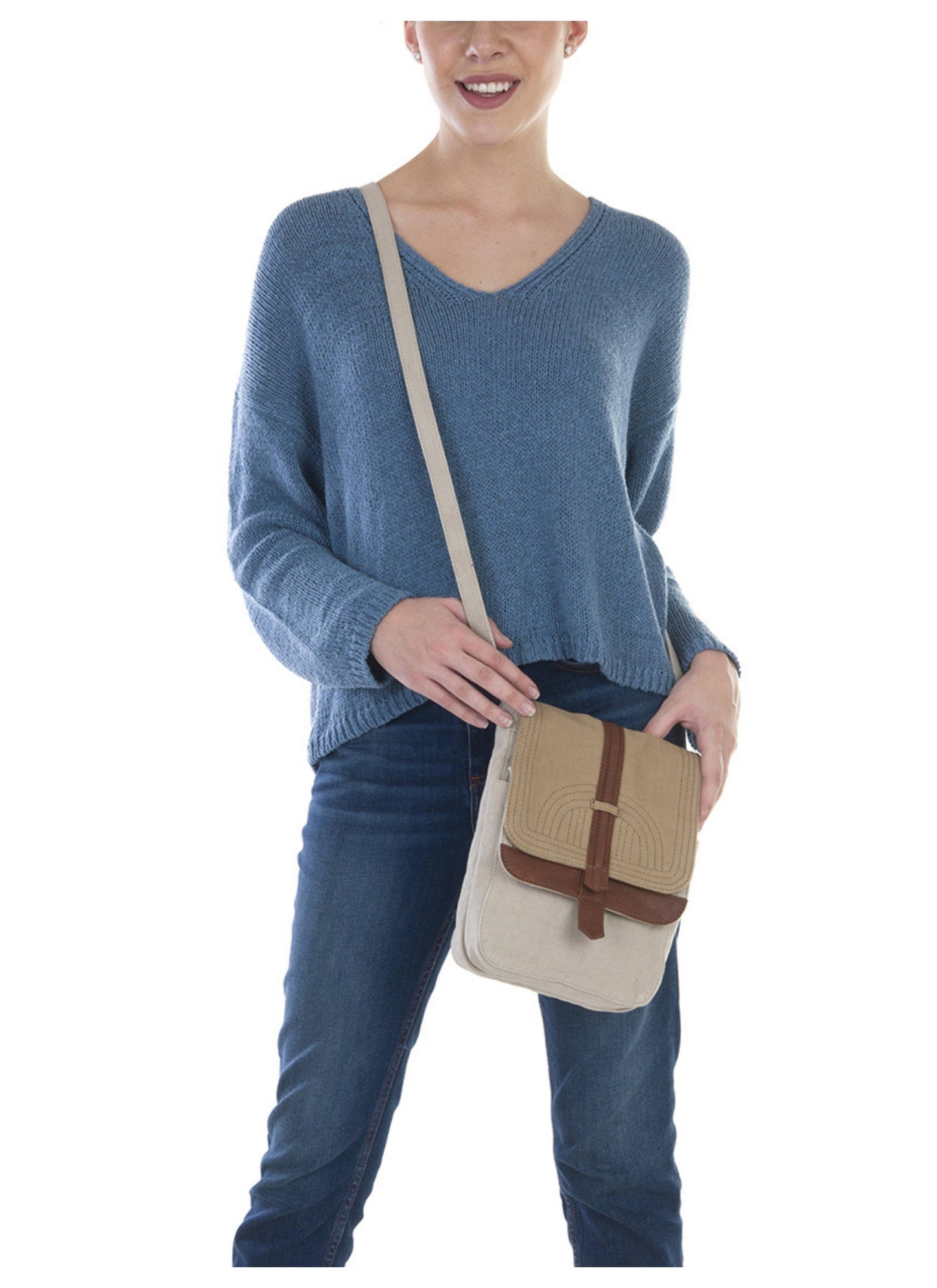 Oakley Goldenrod Up-Cycled Canvas Cross-body