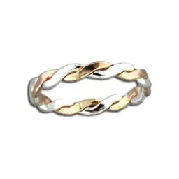 Mixed Metal Twist Ring