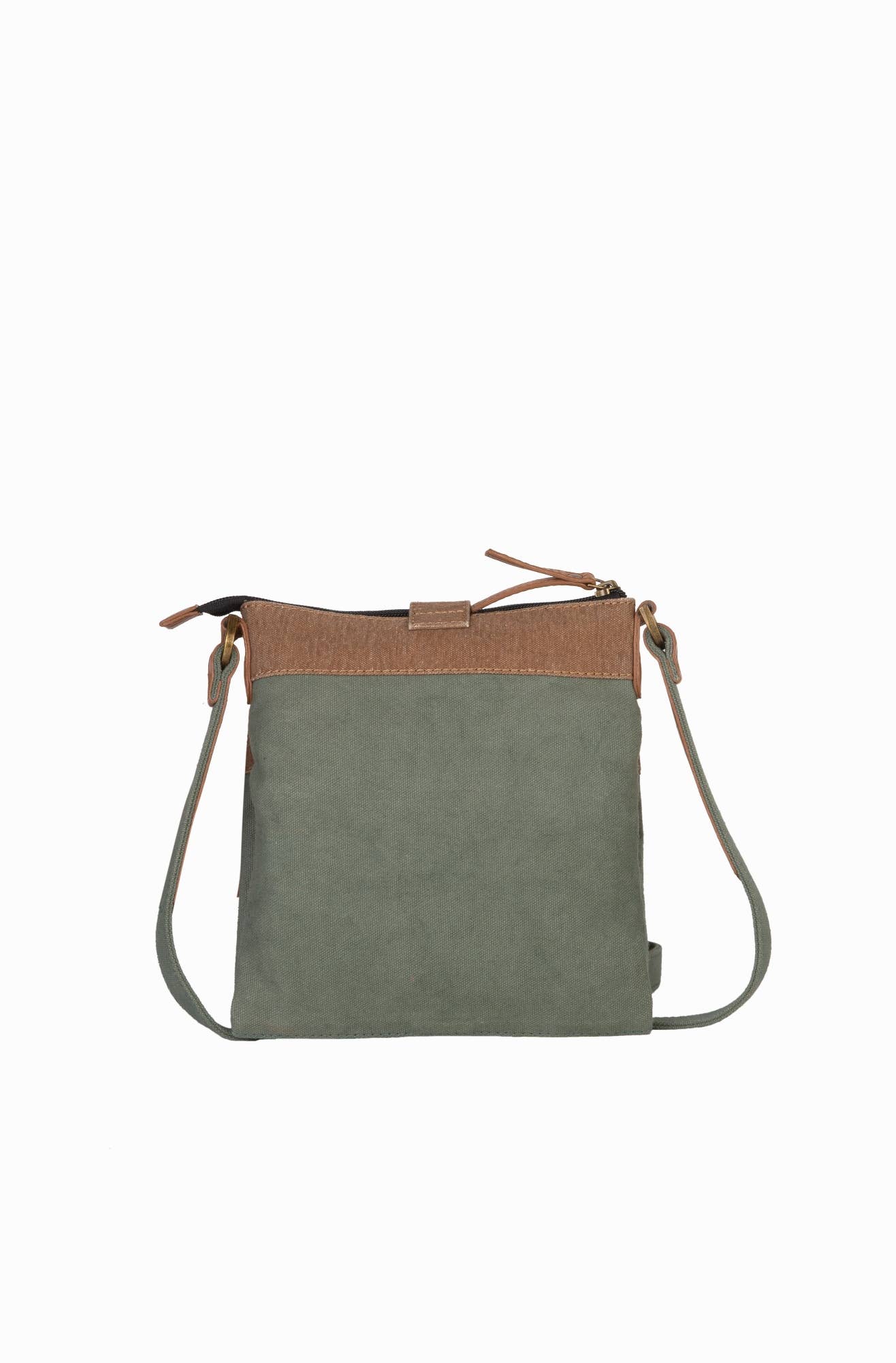 Intermix Up-Cycled Canvas Crossbody - Aegean