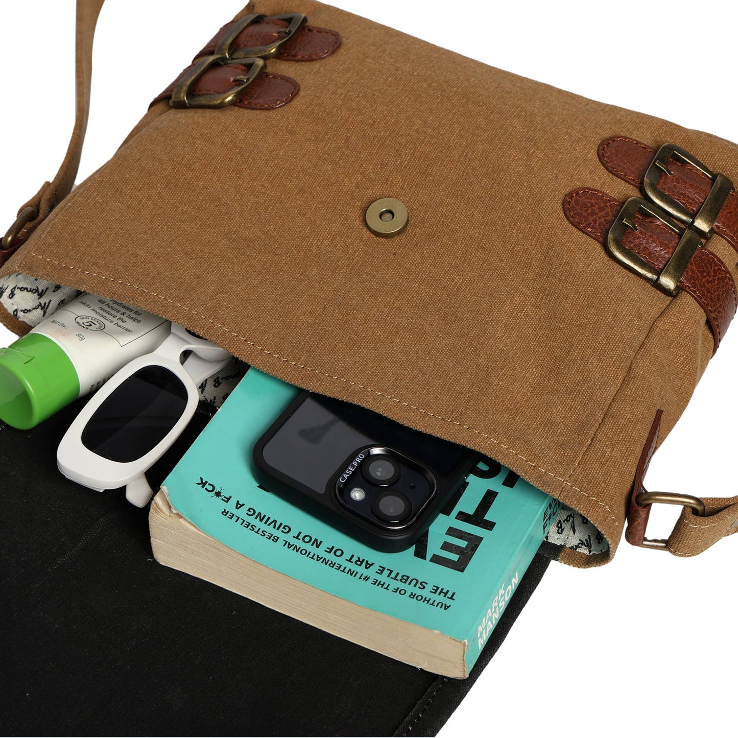 Buckled-up Brown Suger Crossbody