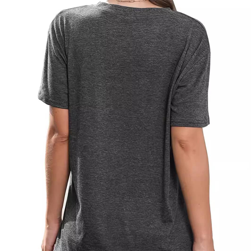 $10 Rack - Nature Flowers And Birds Print Crewneck T-Shirt