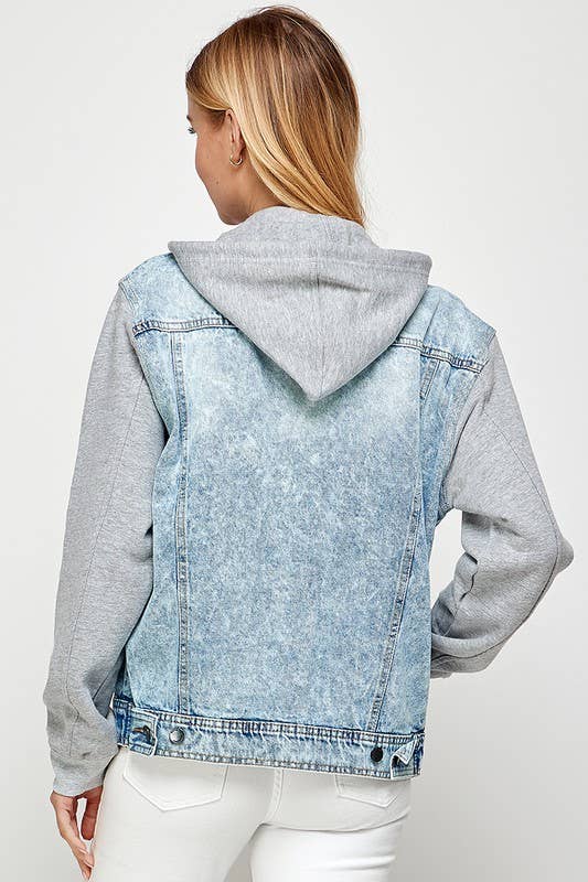 Women's Boyfriend's Denim Jacket - Light Wash