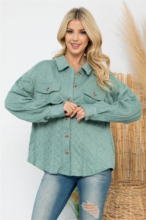 Sage Shirt Jacket