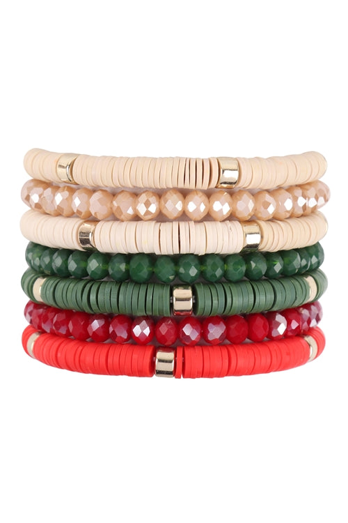 Holiday Mix Multi Line Bracelet Set