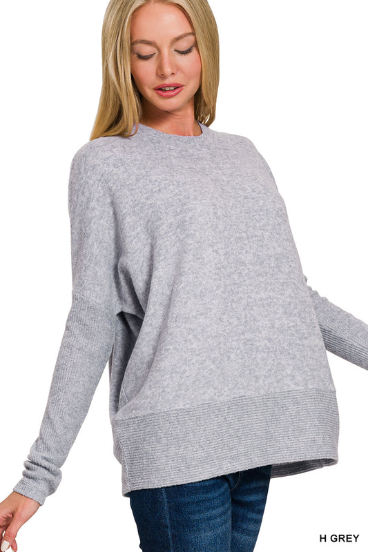 Heather Gray Dolman Sweater