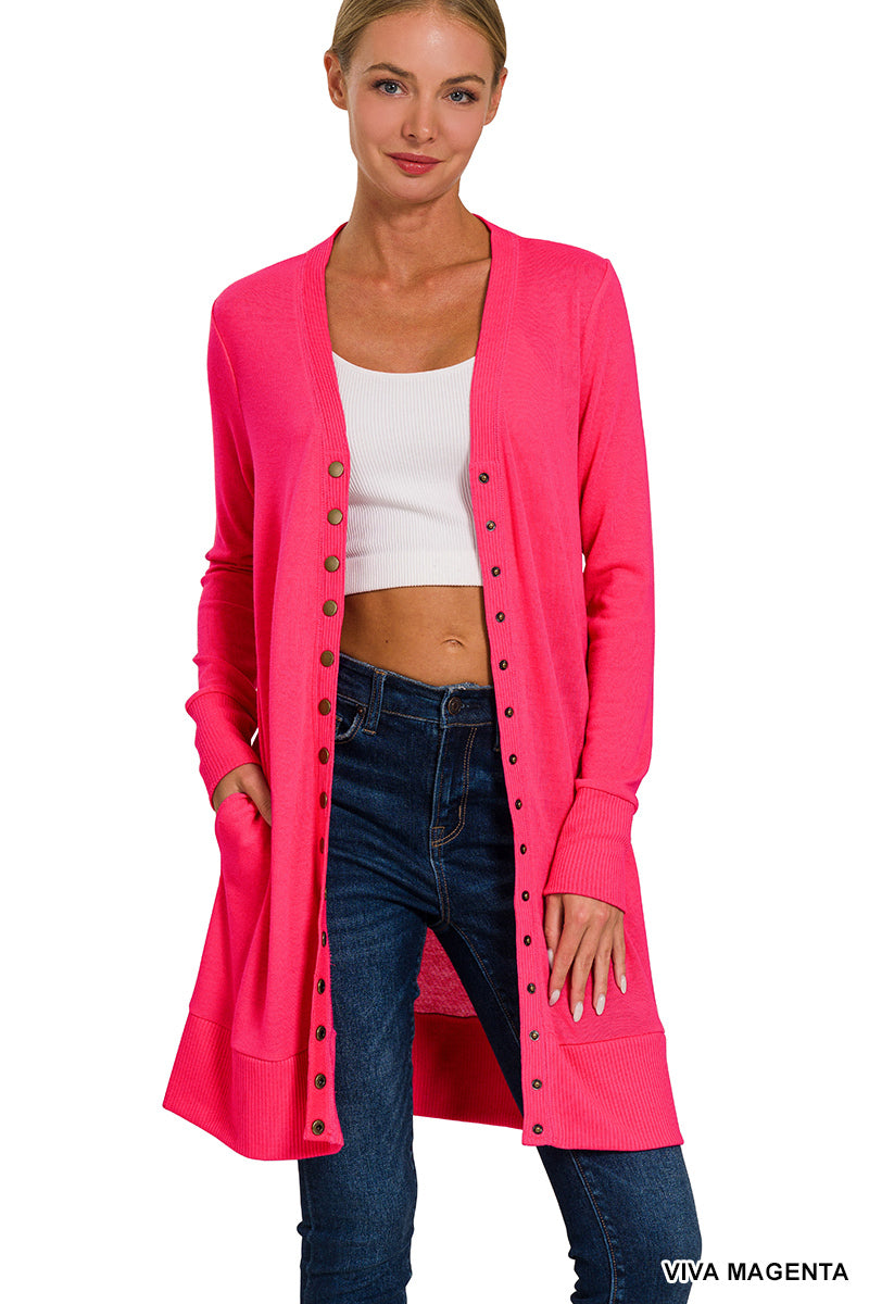 Viva Magenta Tunic Cardigan