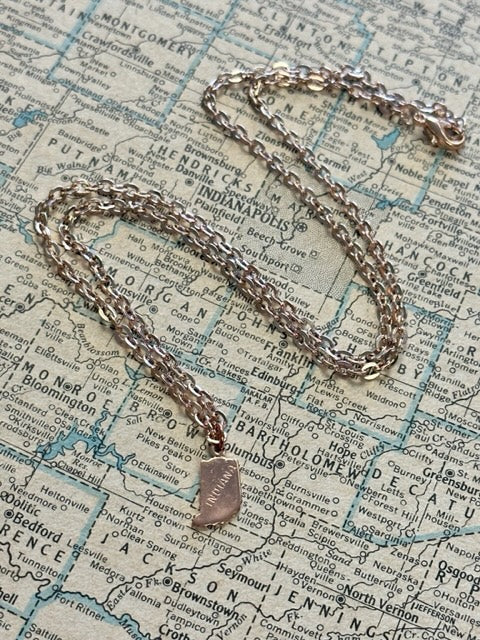 The Ellen Necklace - Tiny Indiana Charm Necklace