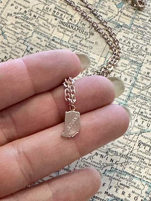 The Ellen Necklace - Tiny Indiana Charm Necklace